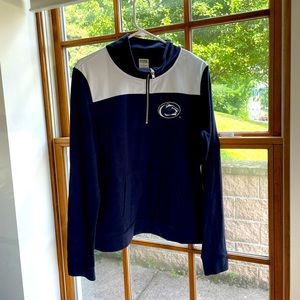 PINK Penn State Quarter Zip w/ front pocket, Large